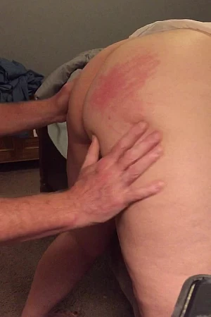 White wife ass spanking