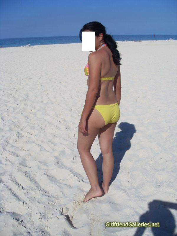My wife at the beach part II