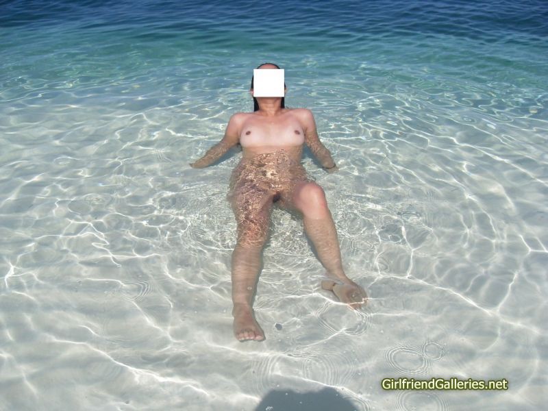 My wife at the beach part II