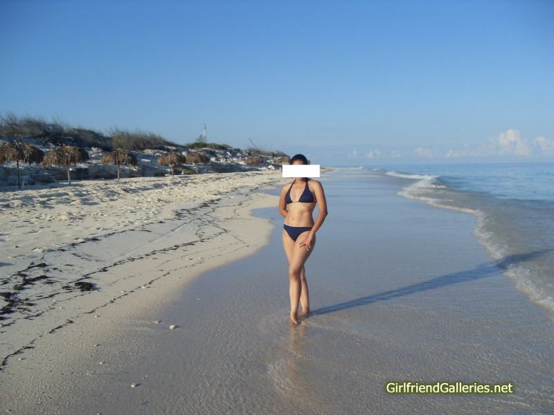 my wife at the beach part I