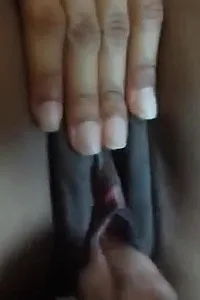 Skinny ebony fingered 